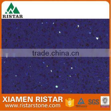 Artificial stone crystal blue quartz slabs