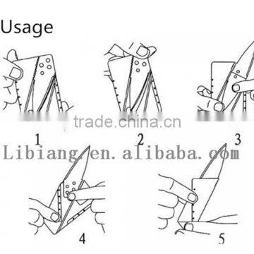 Special Gift for Men Stainless Steel With Metal Handle Portable Survival Blade Wallet Foldable Credit Card Knife photo-4