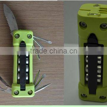 15 in 1 2016 China Multifunction Tool gifts all stainless steel Combination outdoor hand tool&multi-tools with flashlight