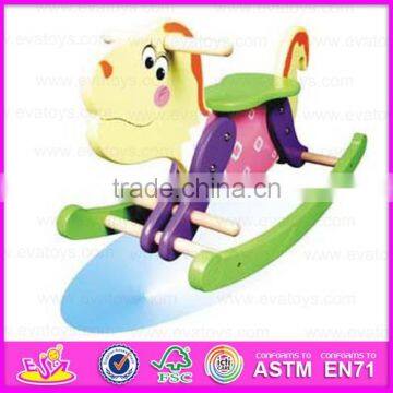 2015 Cartoon Rocking Horse Wooden Decorative,Outdoor and Indoor Wooden Rocking Horse,Baby Product Wooden Rocking Horse WJY-8104 photo-6