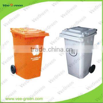 120L Outdoor Industrial Plastic Litter Can with Wheele and Lid