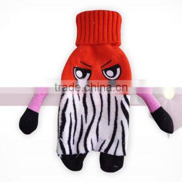 Hot Water Bag With Owl Knitted Cover photo-4