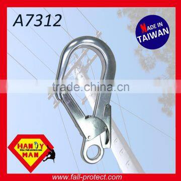 A7312 CE EN362 Forged Aluminum Double Action Safety Rebar Hook