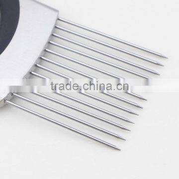 High Quality Stainless Steel Potato Tomato Onion Slicer Holder With Odor Remover photo-3