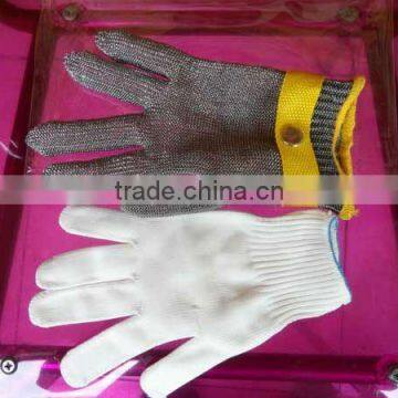 Stainless steel wire Glove Steel Mesh Glove(cut-resistant)