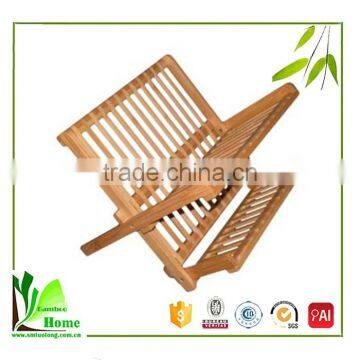 China Wholesale Custom Bamboo Roll-up Dish Drying Rack photo-2