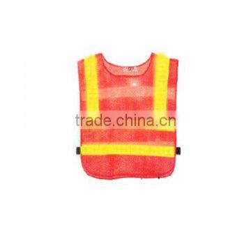 Printed Safety Warning Reflective 100 Polyester Work Vest photo-6