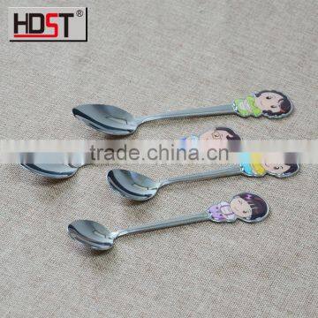 Happy family spoon 4pcs made in china flatware wholesale