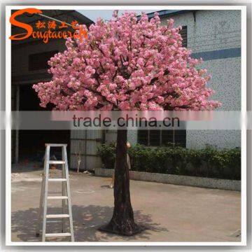 Silk Artificial Indoor Japanese Cherry Blossom Trees Branch for Hotel Wedding Decor photo-3
