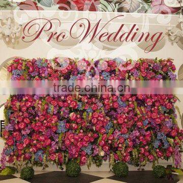 Indoor or Outdoor Wedding Decoration Flower Artificial Walls for Hotel Decoration,fake Flower Wall Artificial Rose Wall photo-6