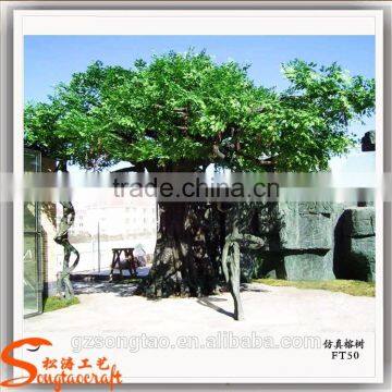 Factory Sale Artificial Banyan Tree of Ficus Tree With Green Ficus Leaf Tree Artificial Plants of Leaves photo-6