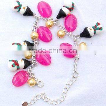 Santa Christmas Fashion Jewelry Bracelet ( snowman candy )