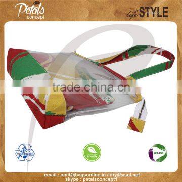 See Through PVC / PP Laminated Jute Bag With Pouch photo-3