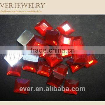 Black Acrylic Rhinestone,Black Square Acrylic Rhinestone, Flat Back Acrylic Stone photo-4