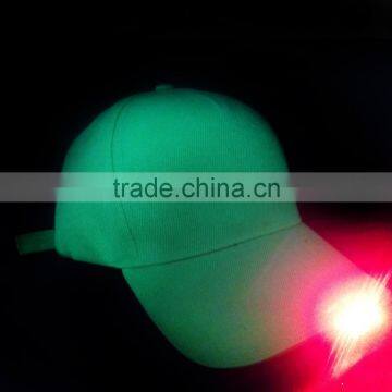 New 2016 5 Panel 100% Acrylic Promotional Baseball Cap Pure Color Led Light Cap photo-2