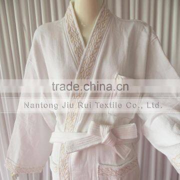 Two Colors Hotels Thick Absorbent Soft Cotton Robe Bathrobes Waffle Bathrobes Chevron photo-5