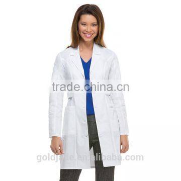 Cusomt Long Sleeve Unisex Acid Resistant White Lab Coat photo-4