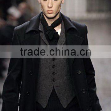 wool polyester wind coat