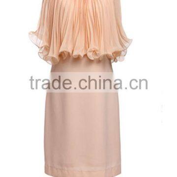 2015 High Quality Fashion Korean Style Girls' Loose-fitting Elegant Light Pink Evening Dresses photo-2