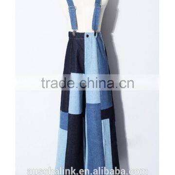 New Style Lady Strap Cargo Trendy Denim Jeans Manufacturers 2016 photo-5