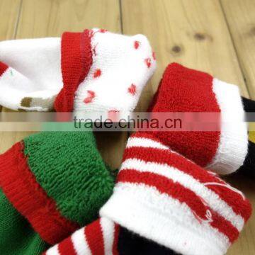 Handmade christmas sock baby socks gift suppliers for boutiques