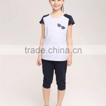 2016 Fashion Dress Leisure Short Sleeves t Shirt Children's Suit of Clithes for Little Girls photo-4