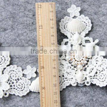 Europe Baroque Pearl&shell Hair Band,big Crown Bride Hair Hoop,lace Wedding Jewelry Hair Accessories photo-6