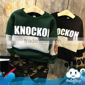 Korean kids wear tshirt design winter cotton fashion tops children apparel clothing