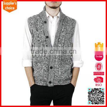 New design sleeveless button sweater vest open front sweater cardigan vest