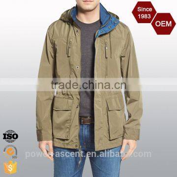OEM Wholesale Latest Design Spring Autumn Hoody Field Jacket
