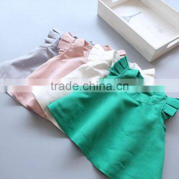 Girls Clothing Sets New Arrival Spring&Summer O-Neck Sleeveless Solid Kids Clothing Sets Children Clothing photo-4