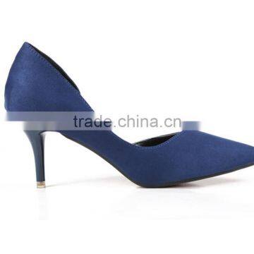 Zm50265b Stiletto Heel Pump Lady High Heel Shoes Suede Hollow Out Sexy Womens Single Shoe photo-3