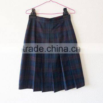 2017 New Design Pleated School Uniform Design Plaid Skirts photo-2
