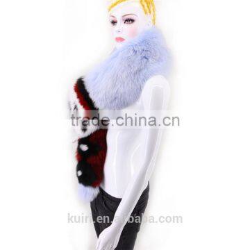 Fashion Shows Women Real Fox Fur Scarves Super Big Genuine Fox Fur Easy Matching Soft Wraps Winter Warm Real Fur Lady Scarf photo-2