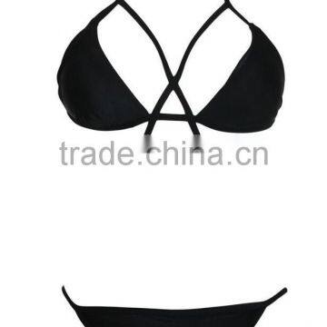 M896 Dingyang Fashion Sexy Latest Bandage Split Bikini Swimwear photo-3