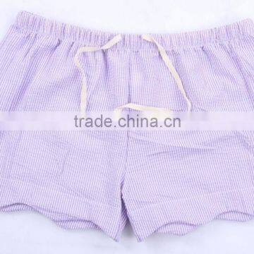 Wholesale Seersucker Scalloped Shorts photo-3