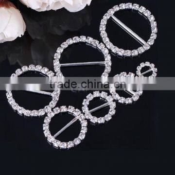 Flat Rondelle Rhinestones Buckles Invitation - Shinny Crystal Beads for Bling Wedding - Foldover Flat Elastic photo-2