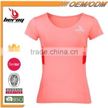 BEROY Wholesale Polyester Elastane T Shirt with Customized Pattern