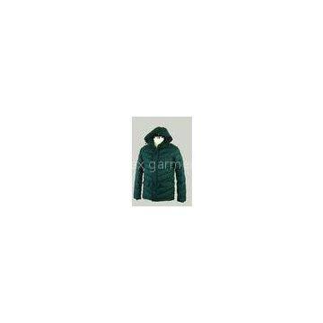 Green Hooded Light Weight Goose Down Winter Jackets S / M / L / XL / XXL