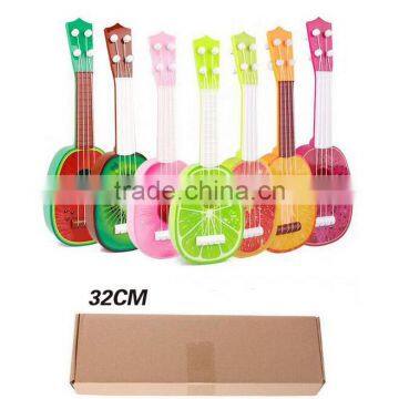 Children Early Educational Musical Toys Plastic Fruit Guitar Ukulele Playing Music Toy Gifts for Kids