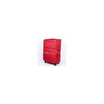 Red Code lock travel EVA trolley case with elegant imprint front logo and zipper pullers