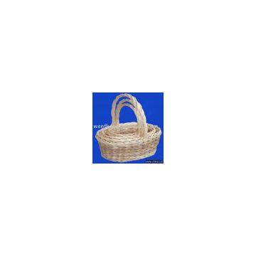 Willow Basket and Wicker Basket