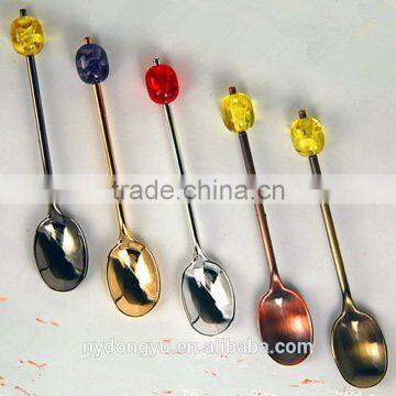 round head retr0 coffee spoon /hitg zinc alloy creative ice cream spoon and fork /fancy dessert spoon jam spoon