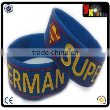 SSG 1 X NEW SUPERMAN Super Hero Comfortable Rubber Silicone Wristband/home decor