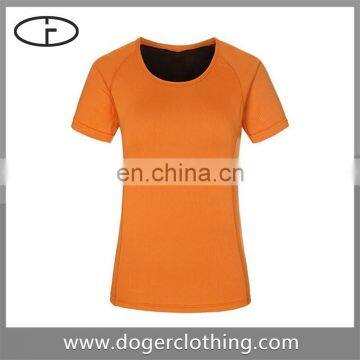 Fashion Short Sleeve polyester Womens Sexy Tight T-shirt