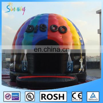 SUNWAY High quality New design inflatable disco dome with LED light for sale