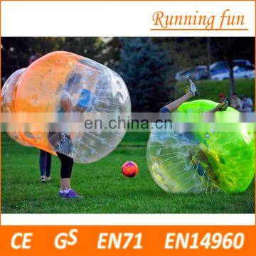 Promotional price!!! TPU/PVC 1.2m/1.5/1.7m inflatable human bubble ball, bubble soccer football, bumper ball