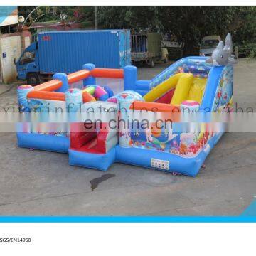 inflatable shark bouncy castle /inflatable fun city