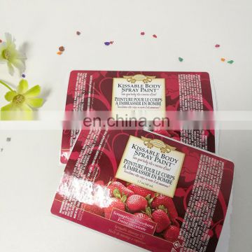 Professional Custom Printing Strawberry labels custom PE fruit waterproof sticker for friut package