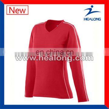 Healong Sublimation Transfer Latest Design Volleyball Uniform For Ladies